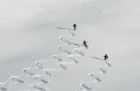 Tiefschneeabfahrt Klenitzenkopf Tiefschneeabfahrt Klenitzenkopf