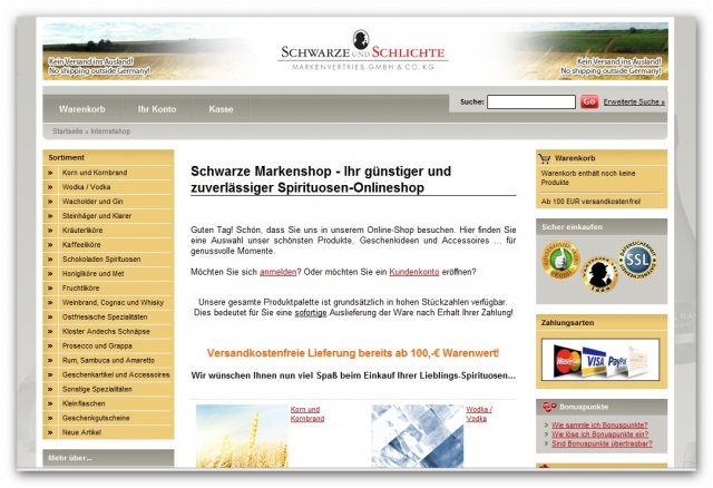 Der Einkauf im Spiritousen-Shop - von Beginn an ein Genuss Der Einkauf im Spiritousen-Shop - von Beginn an ein Genuss