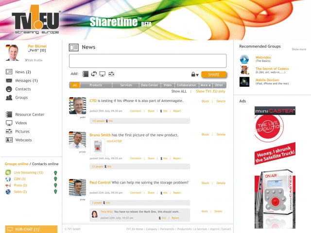 Corporate Social Video Software hilft soziale Beziehungen in Organisationen zu pflegen