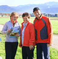 v.l. Rosi Mittermeier, Christa Off, Christian Neureuther v.l. Rosi Mittermeier, Christa Off, Christian Neureuther