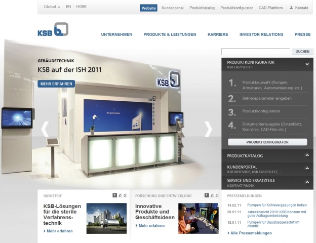 Aperto setzt neue, globale B2B Online-Plattform für führenden Pumpenhersteller um.