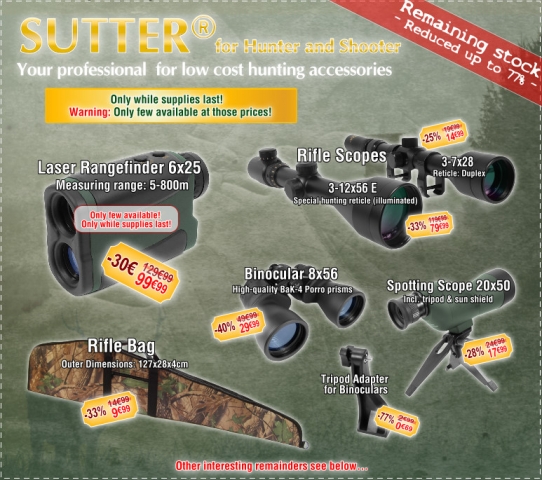 SUTTER Remaining stock - Reduced up to 77% SUTTER Remaining stock - Reduced up to 77%