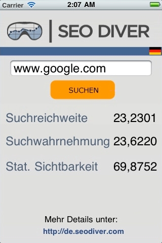 Kostenlose SEO-App für den SEO DIVER Kostenlose SEO-App für den SEO DIVER