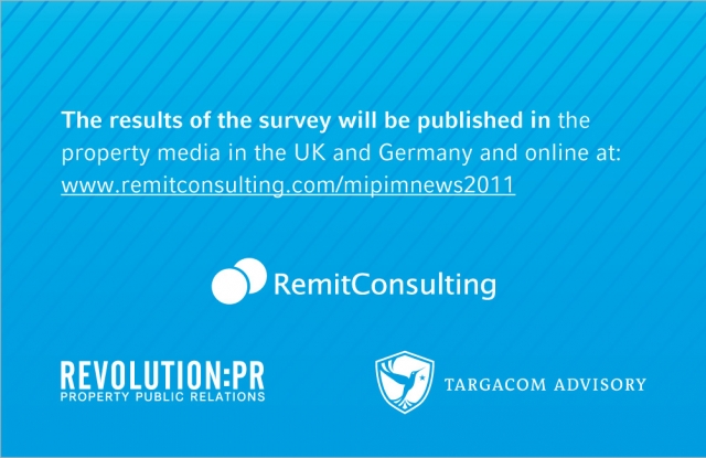 MIPIM NEWS SURVEY 2011 erstmalig mit europäischem Schwerpunkt