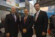 Prof. Dr. Ralph Stengler, Präs. HS Darmstadt, John Kish (Pano Logic), Hans-Jürgen Bahde (transtec) 