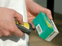 Kleines handliches Barcode-Lesegerät