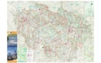 Die MTB-Tourenkarte mit 44 detaillierten Strecken für Mountainbiker durch den Bayerischen Wald.