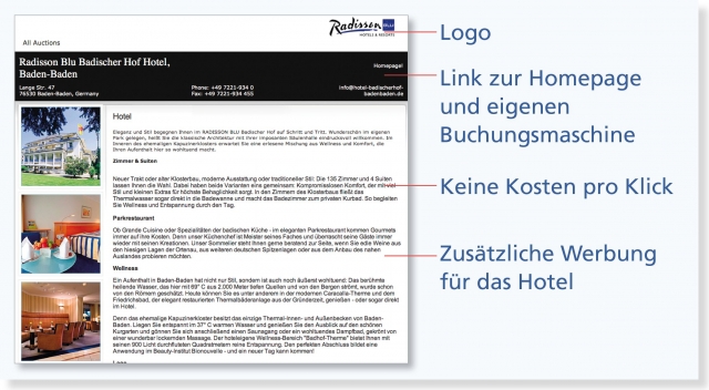 Hotelwerbung auf eBay bringt provisionsfreie Buchungen Hotelwerbung auf eBay bringt provisionsfreie Buchungen