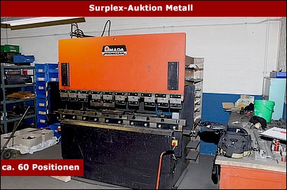 Neue Gebrauchtmaschinen-Versteigerung bei Surplex Neue Gebrauchtmaschinen-Versteigerung bei Surplex