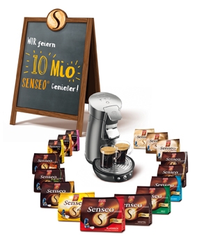 Jubiläum in Gold: Senseo feiert 10 Millionen Kaffeegenießer Jubiläum in Gold: Senseo feiert 10 Millionen Kaffeegenießer
