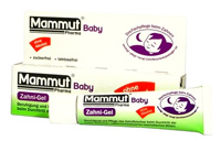 Beim Zahnen: Mammut Baby Zahni-Gel ohne Alkohol.