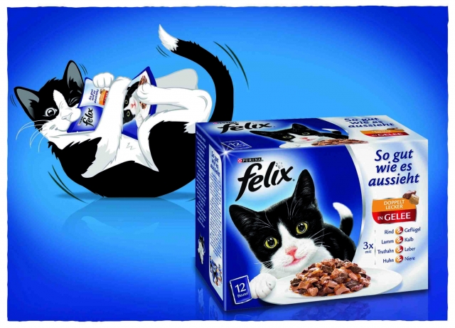 Das neue FELIX SO GUT WIE ES AUSSIEHT Doppelt lecker mit zwei köstlichen Geschmacksrichtungen in ein