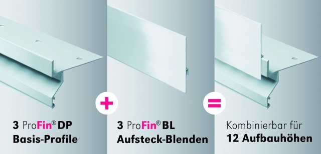 3 + 3 = 12: Neues Baukastensystem für Balkonrandprofile von Gutjahr