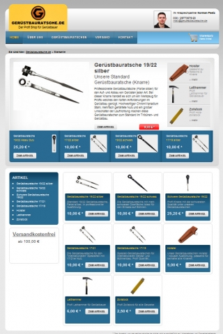Gerüstbauratsche.de entscheidet sich für Webshop Software der Werbeagentur Berlin Gerüstbauratsche.de entscheidet sich für Webshop Software der Werbeagentur Berlin