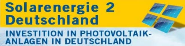 Solarenergie 2 Deutschland mit 9 % Frühzeichnerbonus und den alten Vergütungen aus 2010!