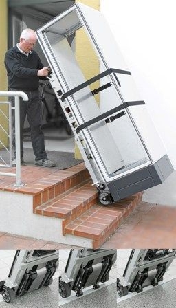 Schaltschrankbau Lohmeier stellt neuen elektrischen Treppensteiger für den Transport von Schaltschrä