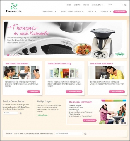 Relaunch: Frischer, klarer, vielseitiger - die neue Vorwerk Thermomix Website