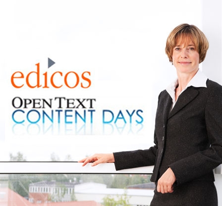 Viele Kanäle, ein WCMS! edicos präsentiert auf den Open Text Content Days 2011 Lösungen für den Mark