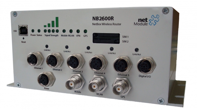 Wireless M2M Router NB2600R speziell für Einsatz in Zügen Wireless M2M Router NB2600R speziell für Einsatz in Zügen