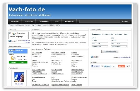 Fotografen Verzeichnis - das Webportal rund ums Fotografieren