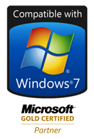 Kompatibel mit Windows 7 Service Pack1: Gold Certifiied Partner von Microsoft