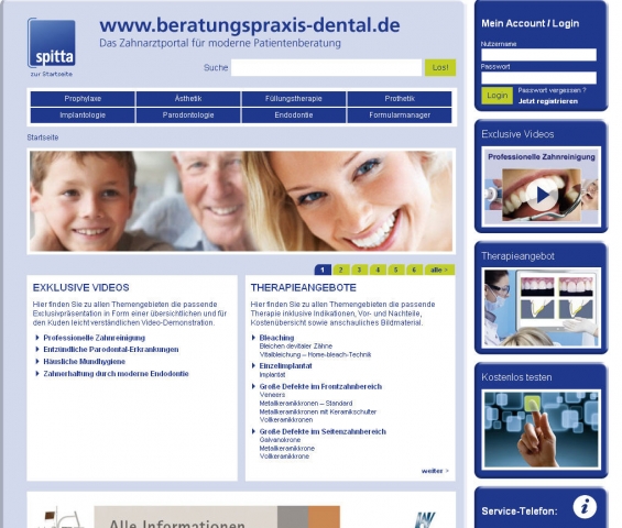 Patienten online beraten - mit exklusiven Videos und Bildpräsentationen von Spitta