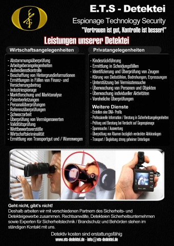 Detektiv Kosten können zurück erstattet werden...
