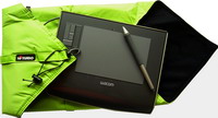 Wacom Stifttablett und 10TURIO Schutzhülle Gajus Green Wacom Stifttablett und 10TURIO Schutzhülle Gajus Green
