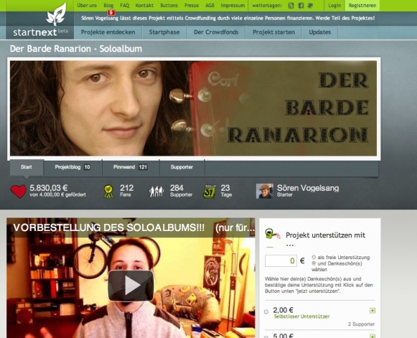 Crowdfunding verbindet Kreative und Fans