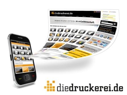 Vorreiter Onlineprinters GmbH eröffnet ersten mobilen Onlineshop für Drucksachen Vorreiter Onlineprinters GmbH eröffnet ersten mobilen Onlineshop für Drucksachen