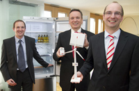 Martin Leitl-Nobel (BSH), Wolfgang Luth (Diehl) und Andreas Ballhausen (EWE, v.l.).