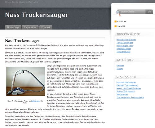 Neue Ideenquelle für Nass Trockensauger im Internet Neue Ideenquelle für Nass Trockensauger im Internet