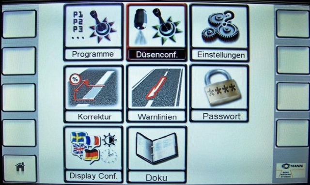Die Strichteilungs-Elektronik MALCON 4 von  HOFMANN vereinfacht und präzisiert die  Straßenmarkierun