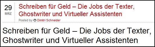 Schreiben für Geld - Die Jobs der Ghostwriter und Texter Schreiben für Geld - Die Jobs der Ghostwriter und Texter