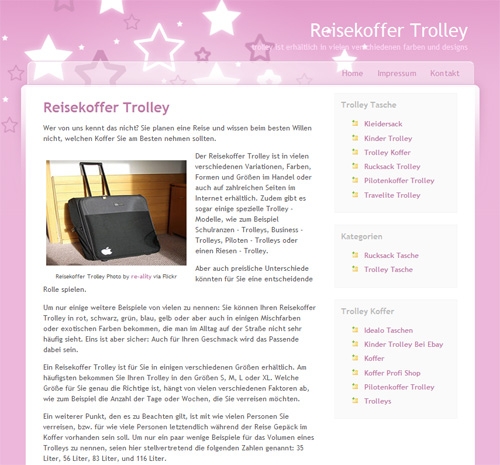 Neue Ideenquelle für Reisekoffer Trolley im Internet Neue Ideenquelle für Reisekoffer Trolley im Internet