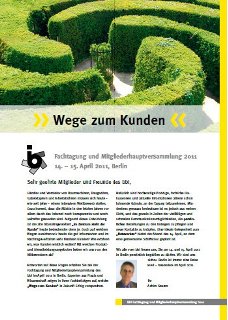 Antworten auf Ihre Fragen erhalten Sie bei der Fachtagung und Mitgliederhauptversammlung des bbi. Antworten auf Ihre Fragen erhalten Sie bei der Fachtagung und Mitgliederhauptversammlung des bbi.