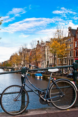 Fahrräder sind mittlerweile ein fester Bestandteil des Stadtbildes von Amsterdam 