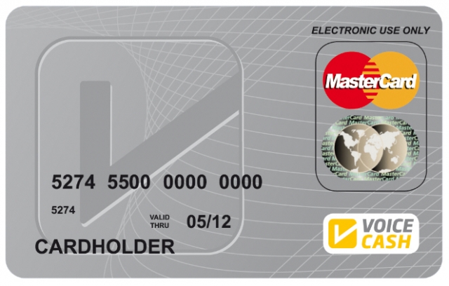 Die neue VoiceCash Prepaid MasterCard - die Karte für ALLE!