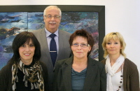 Jubilare bei thermo-plastic v.l.n.r.: Maria Klissenbauer, Peter Krejci, Luzia Ulsch, Birgit Auchter