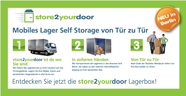 Self Storage von Tür zu Tür. Die mobile Lagerbox Self Storage von Tür zu Tür. Die mobile Lagerbox