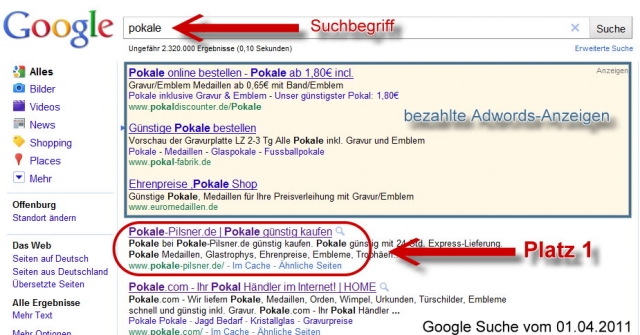 Wiederholt auf Platz 1 bei Google mit Suchmaschinenoptimierung von Media&Marketing Wiederholt auf Platz 1 bei Google mit Suchmaschinenoptimierung von Media&Marketing
