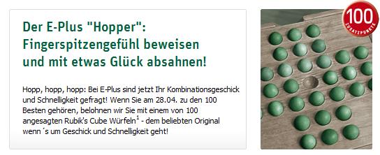 E-Plus Hopper spielen und Zusatzpunkte sammeln E-Plus Hopper spielen und Zusatzpunkte sammeln