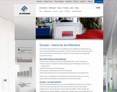 Euroweb gestaltet jetzt auch mobile Internetseiten.