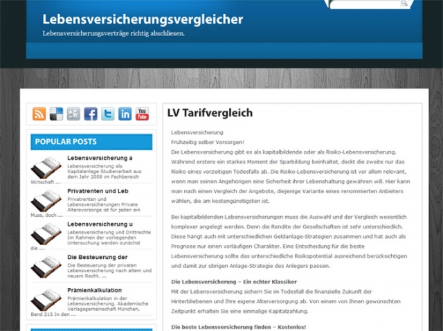 Die Lebensversicherung- der Altersschutz Die Lebensversicherung- der Altersschutz
