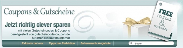 Neues Gutscheincode Portal im Internet am Start
