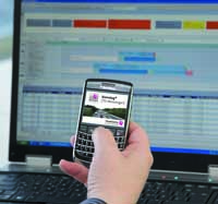 Informiert: Die Handy-App von TRANSDATA informiert automatisch über alle relevanten Ereignisse in de