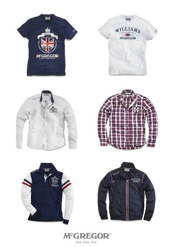 McGregor Williams F1 Kollektion 2011 McGregor Williams F1 Kollektion 2011