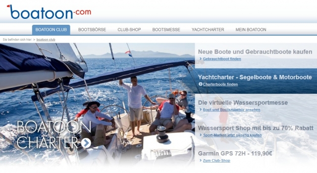 Verlagsgruppe Handelsblatt geht bei boatoon.com an Bord Verlagsgruppe Handelsblatt geht bei boatoon.com an Bord