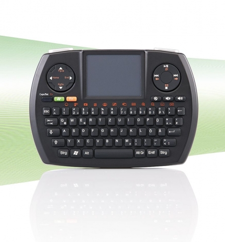 GeneralKeys Micro-MCE-Funktastatur QWERTZ mit Touch-Pad