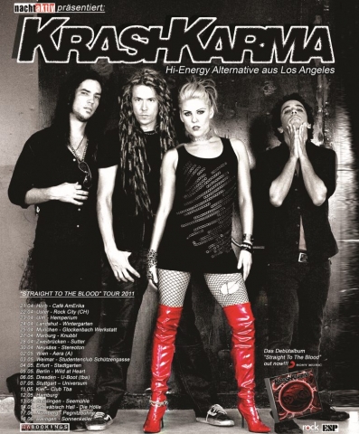 KRASHKARMA auf Tournee mit Debütalbum KRASHKARMA auf Tournee mit Debütalbum